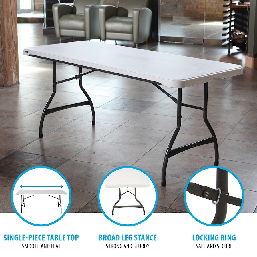 Image 730736_ALTMORE3.jpg, Product 730-736 / Price $229.99, Lifetime Table (Rectangular, Commercial, 6', White Granite, Grey Sand) from Lifetime on TSC.ca's Home & Garden department