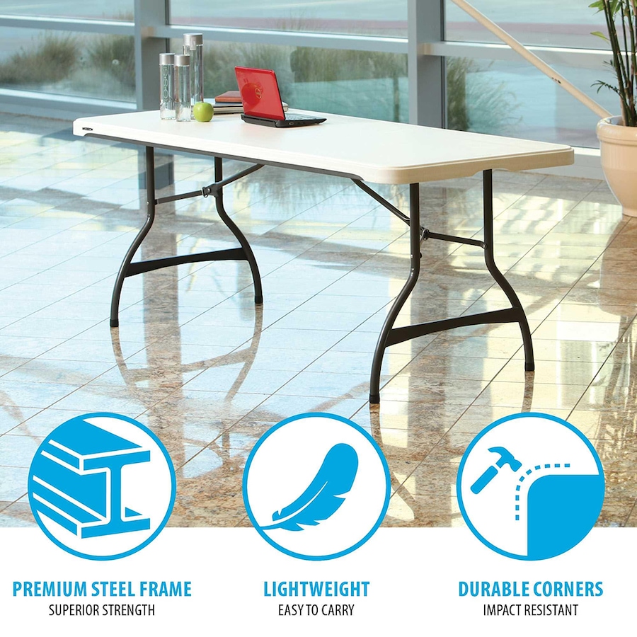 Image 730736_ALTMORE4.jpg, Product 730-736 / Price $229.99, Lifetime Table (Rectangular, Commercial, 6', White Granite, Grey Sand) from Lifetime on TSC.ca's Home & Garden department