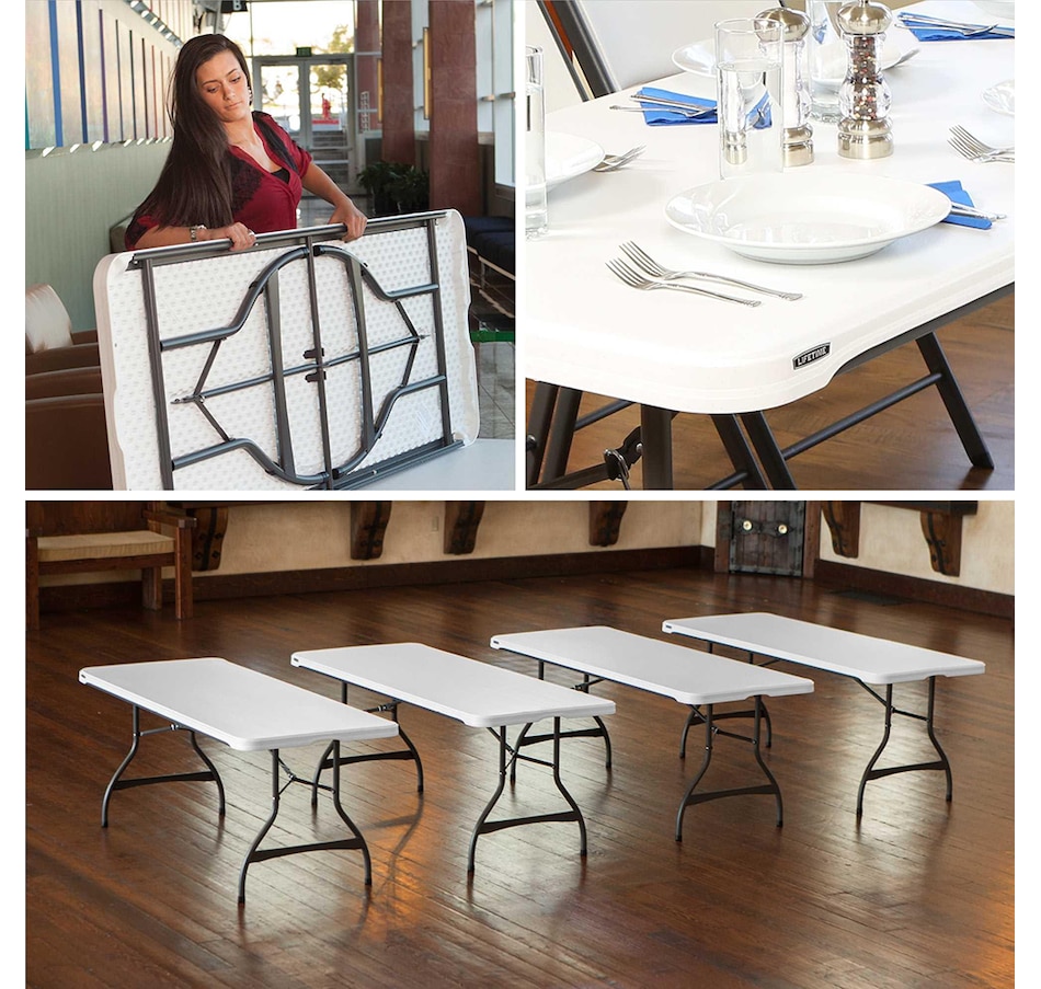 Image 730736_ALTMORE5.jpg, Product 730-736 / Price $199.99, Lifetime Table (Rectangular, Commercial, 6', White Granite, Grey Sand) from Lifetime on TSC.ca's Home & Garden department