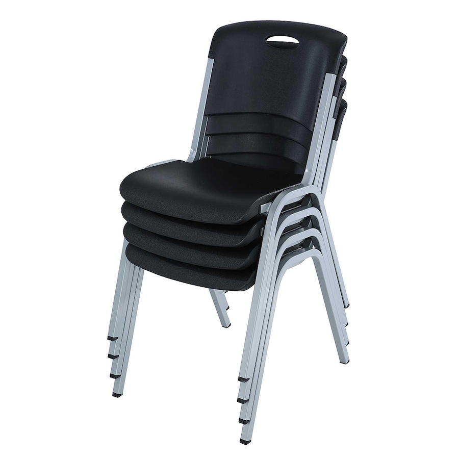Image 730738_ALTMORE1.jpg, Product 730-738 / Price $359.99, Lifetime Chairs (Stacking, Black, Silver-4 Pack) from Lifetime on TSC.ca's Home & Garden department