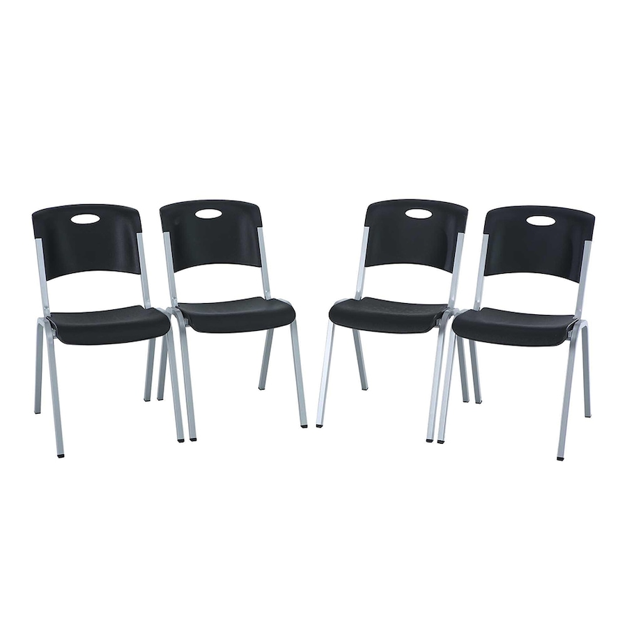 Image 730738_ALTMORE2.jpg, Product 730-738 / Price $359.99, Lifetime Chairs (Stacking, Black, Silver-4 Pack) from Lifetime on TSC.ca's Home & Garden department