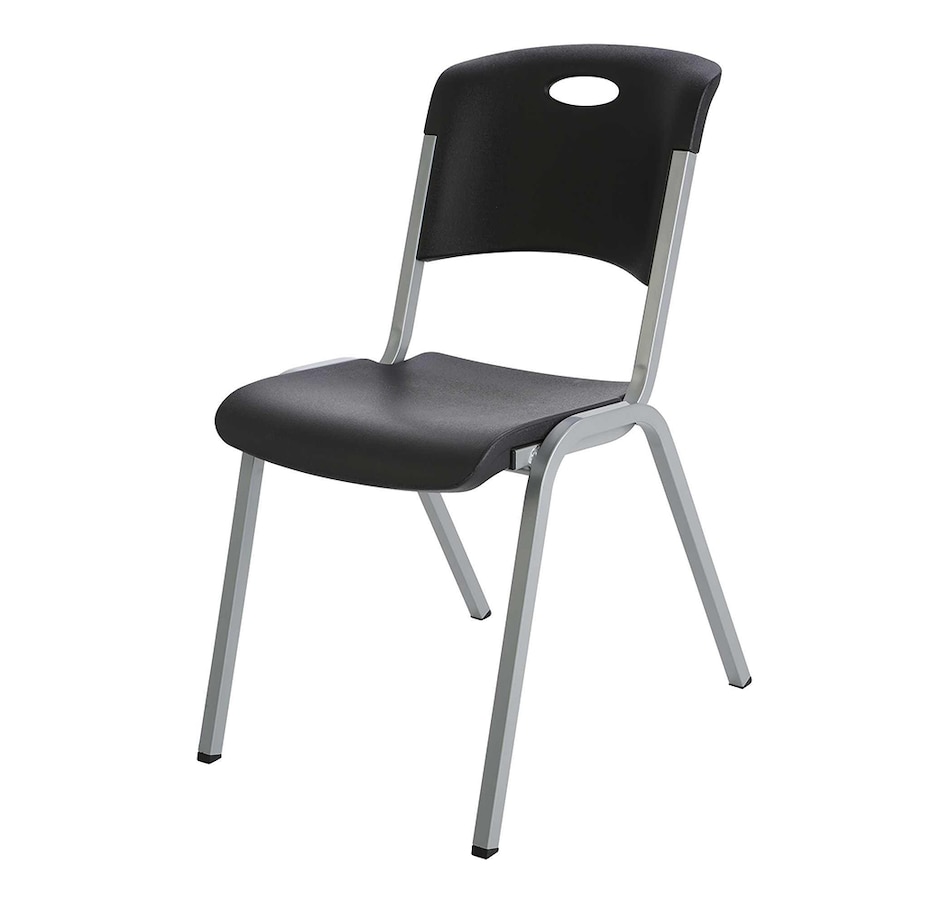 Image 730738_ALTMORE3.jpg, Product 730-738 / Price $314.99, Lifetime Chairs (Stacking, Black, Silver-4 Pack) from Lifetime on TSC.ca's Home & Garden department