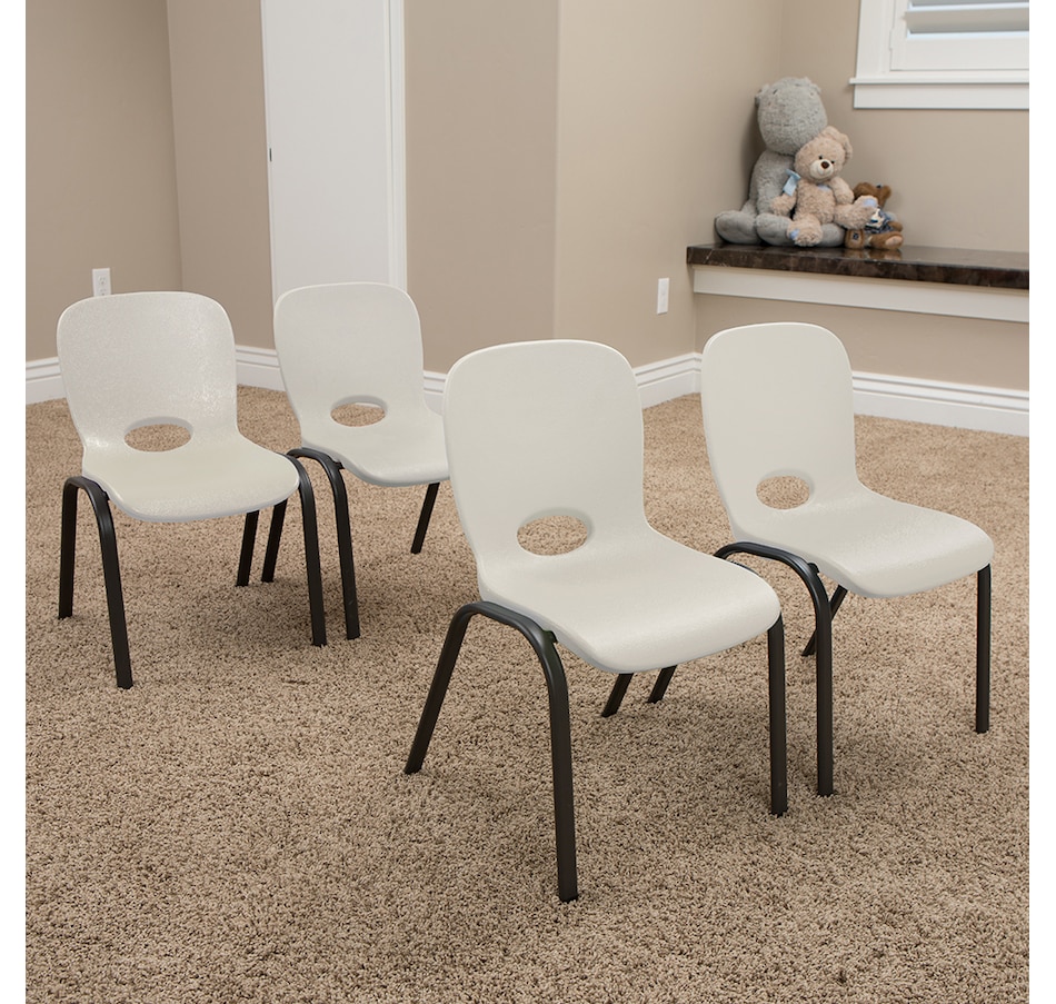 Image 730739_ALTMORE4.jpg, Product 730-739 / Price $134.99, Lifetime 2-Pack Chairs (Kids, Stacking, Almond, Bronze) from Lifetime on TSC.ca's Home & Garden department