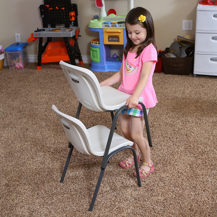 Image 730739_ALTMORE5.jpg, Product 730-739 / Price $134.99, Lifetime 2-Pack Chairs (Kids, Stacking, Almond, Bronze) from Lifetime on TSC.ca's Home & Garden department