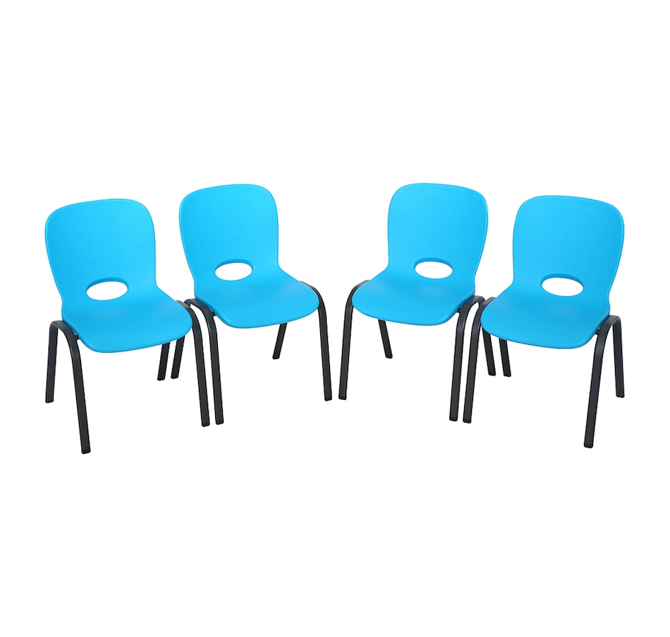 Image 730740_ALTMORE3.jpg, Product 730-740 / Price $134.99, Lifetime 2-Pack Chairs (Kids, Stacking, Glacier Blue, Bronze) from Lifetime on TSC.ca's Home & Garden department