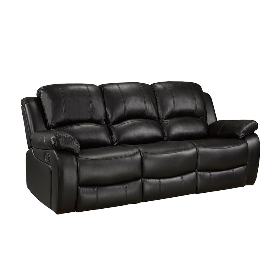 Image 730753_BLK.jpg, Product 730-753 / Price $1,650.00, Brassex Boris Recliner Sofa with Dropdown Tray from Brassex on TSC.ca's Home & Garden department