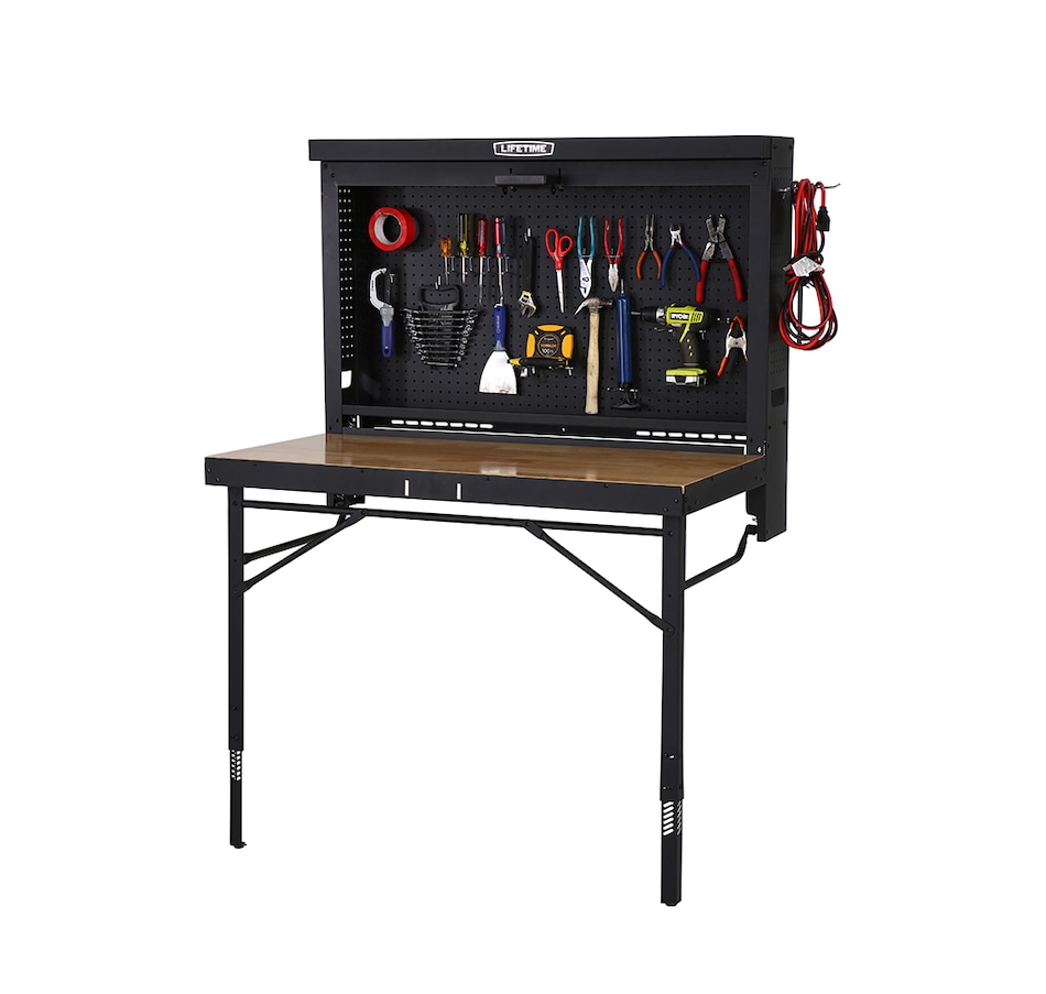 Image 730777_ALTMORE1.jpg, Product 730-777 / Price $599.99, Lifetime 4' Wall Mounted Heavy Duty Work Table from Lifetime on TSC.ca's Home & Garden department