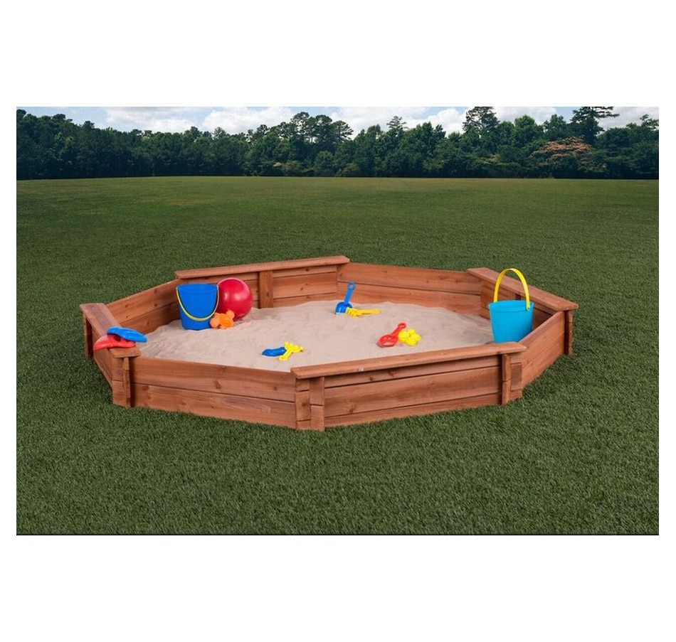 Image 730788_ALTMORE4.jpg, Product 730-788 / Price $239.99, Creative Cedar Designs Octagonal Sandbox from Creative Cedar Designs on TSC.ca's Home & Garden department