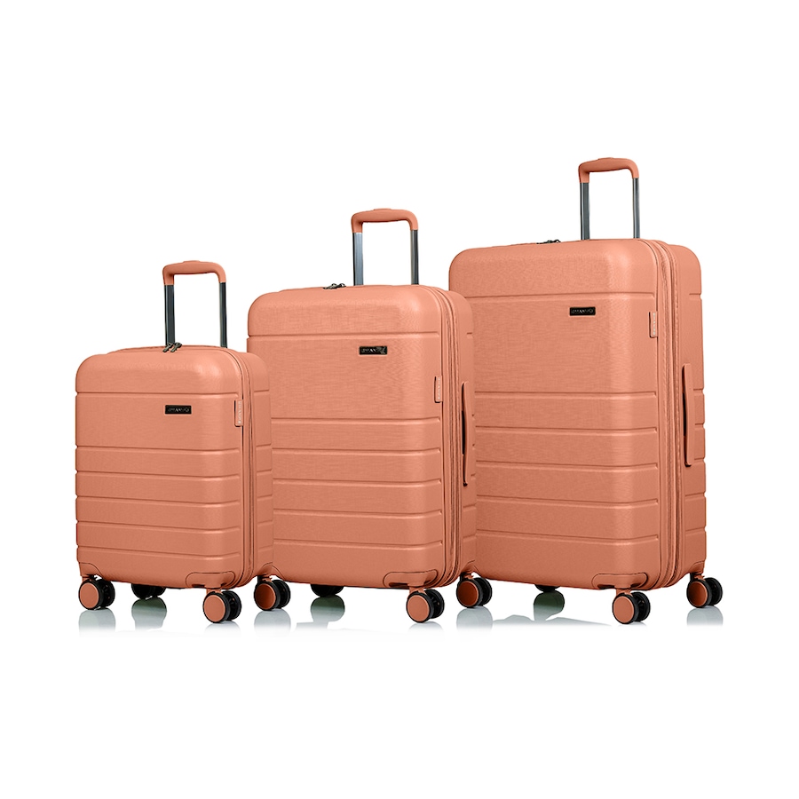 Image 730951_CRL.jpg, Product 730-951 / Price $359.99, Champs Luggage Linen Collection 3-Piece Hard Side Spinner Expandable Luggage Set from Champs on TSC.ca's Home & Garden department