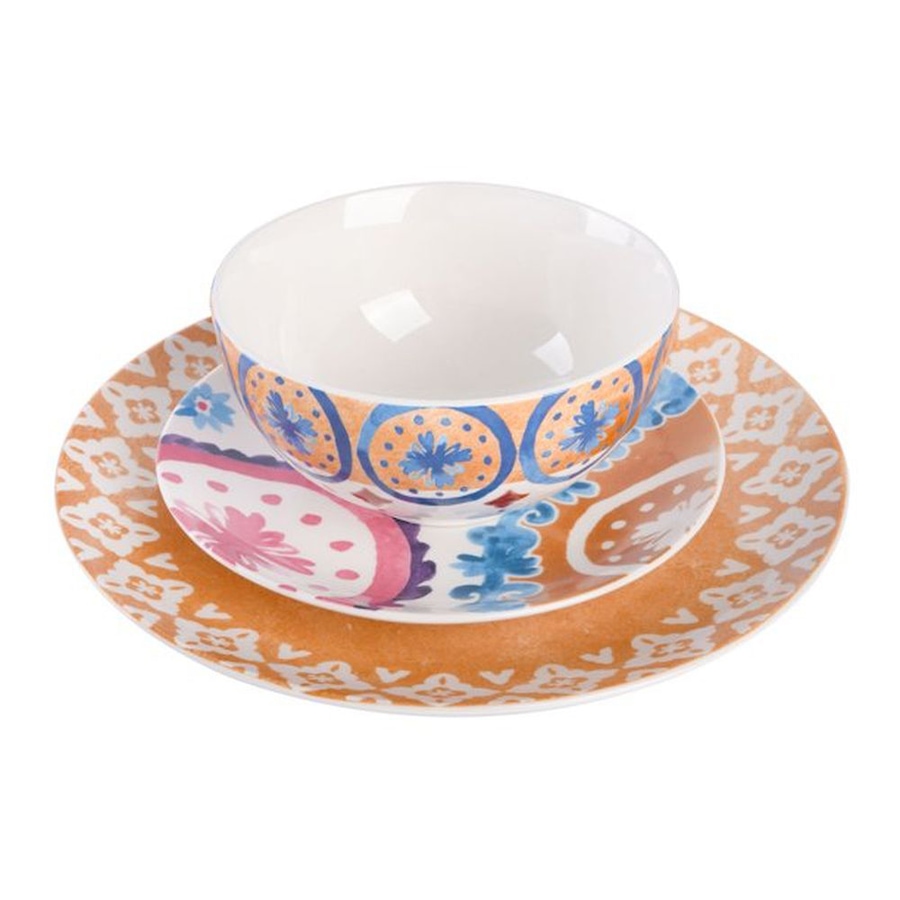Image 731004_ALTMORE2.jpg, Product 731-004 / Price $69.88, Tia Mowry 12-Piece Dinnerware Set (honey gold, coupe shape, decorated, fine ceramic) from Spice by Tia Mowry on TSC.ca's Kitchen department