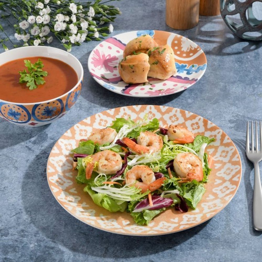 Image 731004_ALTMORE3.jpg, Product 731-004 / Price $69.88, Tia Mowry 12-Piece Dinnerware Set (honey gold, coupe shape, decorated, fine ceramic) from Spice by Tia Mowry on TSC.ca's Kitchen department