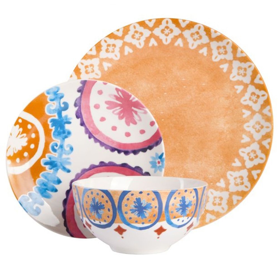 Image 731004_ALTMORE4.jpg, Product 731-004 / Price $69.88, Tia Mowry 12-Piece Dinnerware Set (honey gold, coupe shape, decorated, fine ceramic) from Spice by Tia Mowry on TSC.ca's Kitchen department