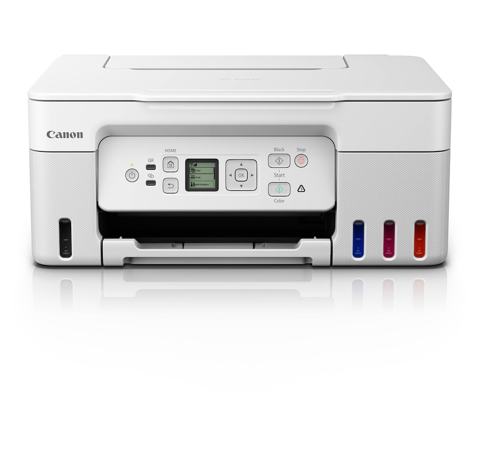 Image 731018.jpg, Product 731-018 / Price $339.99, Canon Pixma G3270 MegaTank All in-One Printer (white) from Canon on TSC.ca's Electronics department