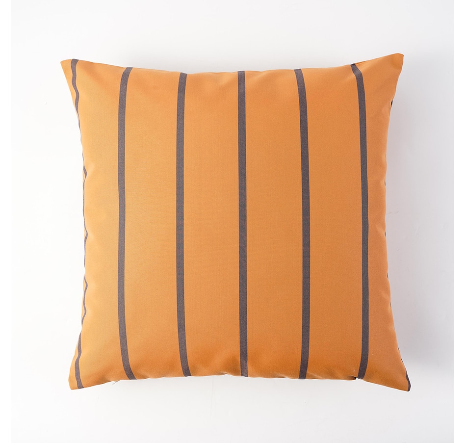 Image 731101.jpg, Product 731-101 / Price $39.99, Canopii Outdoor Pillow (pinstripe ochre naval, 20" x 20") from Canopii on TSC.ca's Home & Garden department