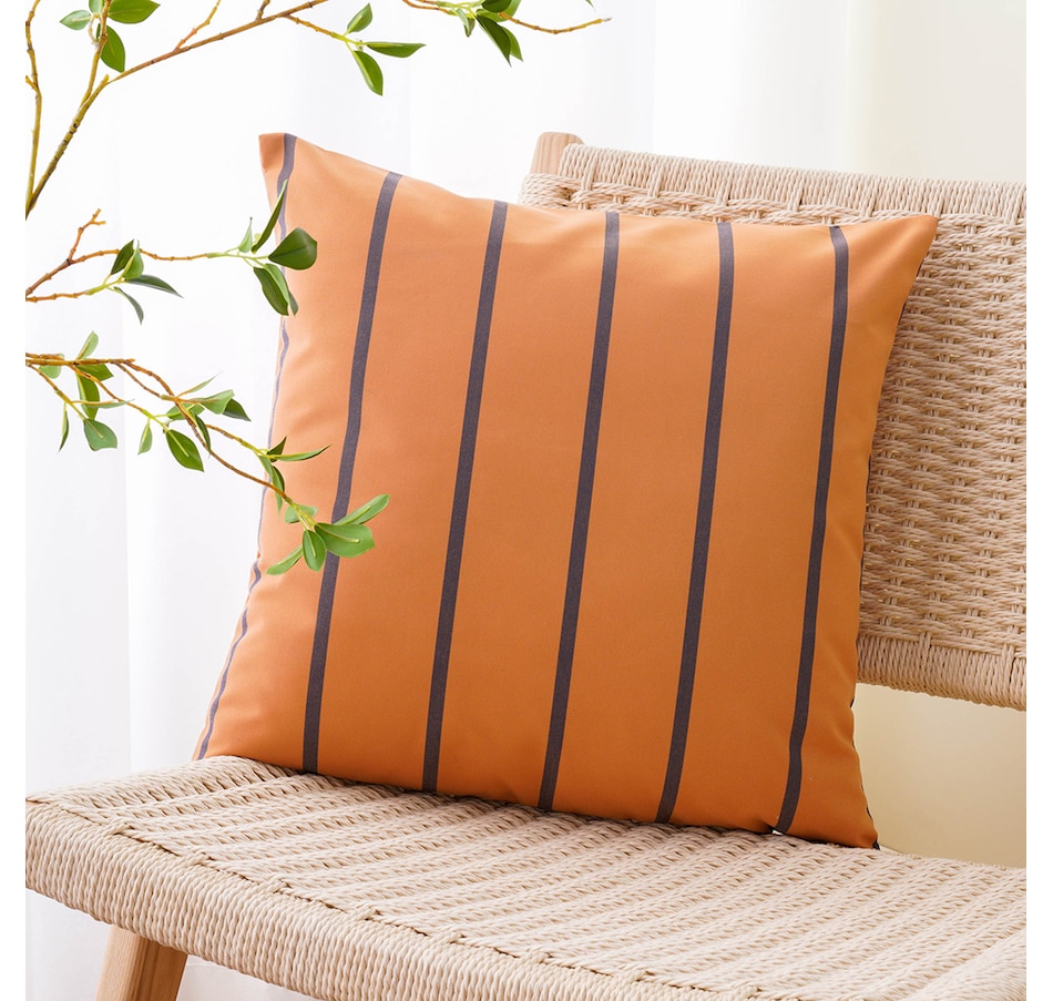Image 731101_ALTMORE1.jpg, Product 731-101 / Price $39.99, Canopii Outdoor Pillow (pinstripe ochre naval, 20" x 20") from Canopii on TSC.ca's Home & Garden department