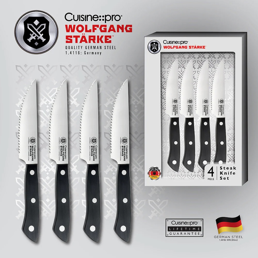 Image 731157_ALTMORE4.jpg, Product 731-157 / Price $119.99, Cuisine::pro Wolfgang Starke 4-Piece Steak Knife Set from Cuisine pro on TSC.ca's Kitchen department