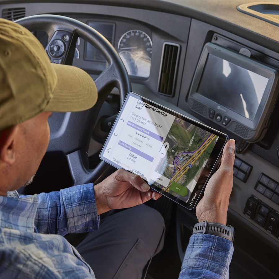 Image 731190_ALTMORE15.jpg, Product 731-190 / Price $869.99, Garmin dezlCam OTR725 7" GPS Navigator with Built-In Dash Cam from Garmin on TSC.ca's Electronics department