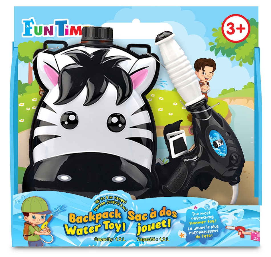 Image 731260_ALTMORE1.jpg, Product 731-260 / Price $26.99, Funtime Zebra Backpack Water Gun from Funtime on TSC.ca's Home & Garden department