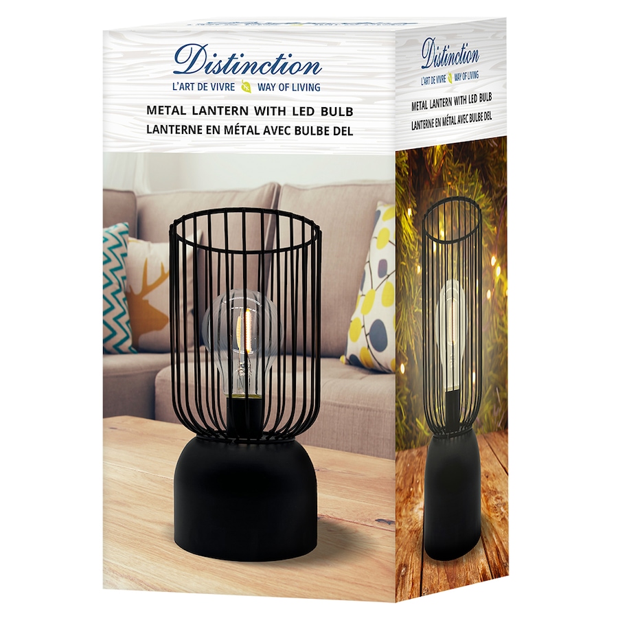 Image 731265_ALTMORE1.jpg, Product 731-265 / Price $29.99, Distinction Metal Lantern with LED Bulb from Distinction on TSC.ca's Home & Garden department