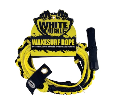 White Knuckle Yellow Wake Surf Rope