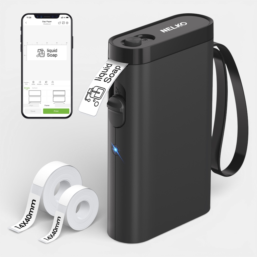 Image 731421_BLK.jpg, Product 731-421 / Price $79.99, Nelko P21 Portable Bluetooth Label Printer from Nelko on TSC.ca's Electronics department