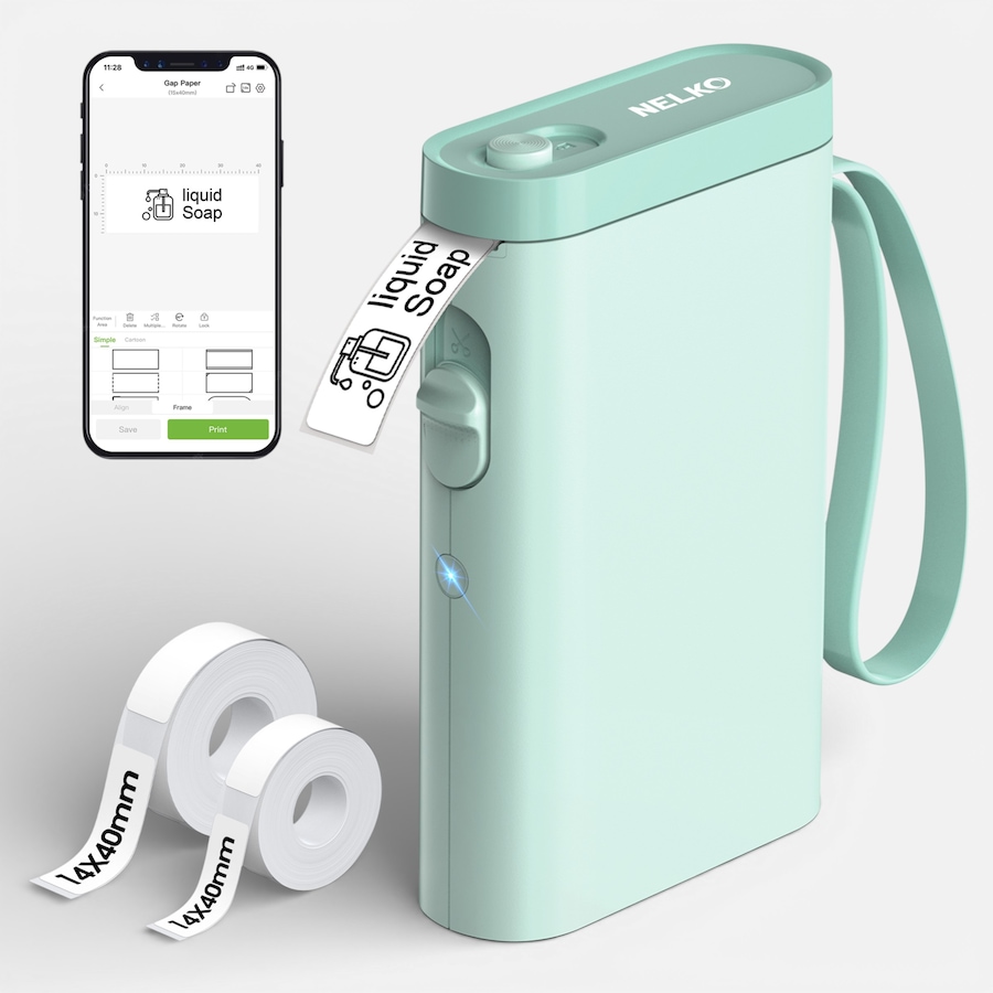 Image 731421_GRN.jpg, Product 731-421 / Price $79.99, Nelko P21 Portable Bluetooth Label Printer from Nelko on TSC.ca's Electronics department