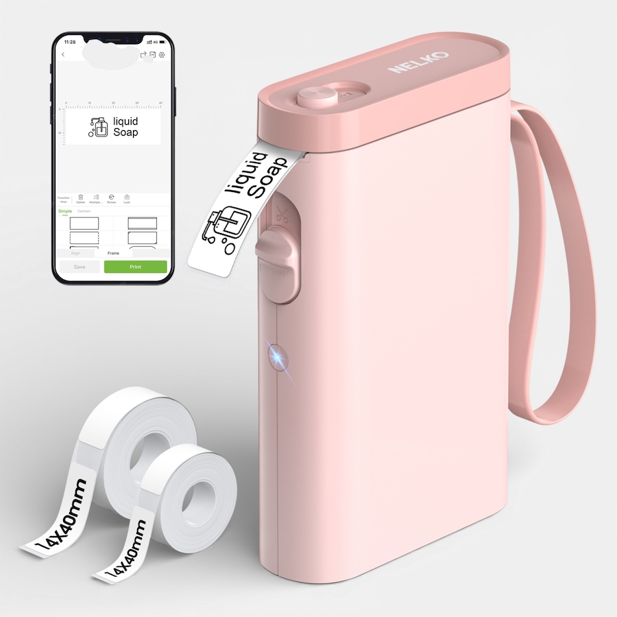 Image 731421_PNK.jpg, Product 731-421 / Price $79.99, Nelko P21 Portable Bluetooth Label Printer from Nelko on TSC.ca's Electronics department