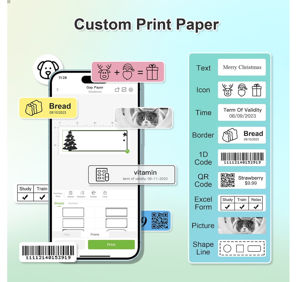 Image 731422_ALTMORE11.jpg, Product 731-422 / Price $29.99, Nelko Transparent Label Paper for P21/P22 Printer (14 mm x 40 mm, 2 rolls) from Nelko on TSC.ca's Electronics department