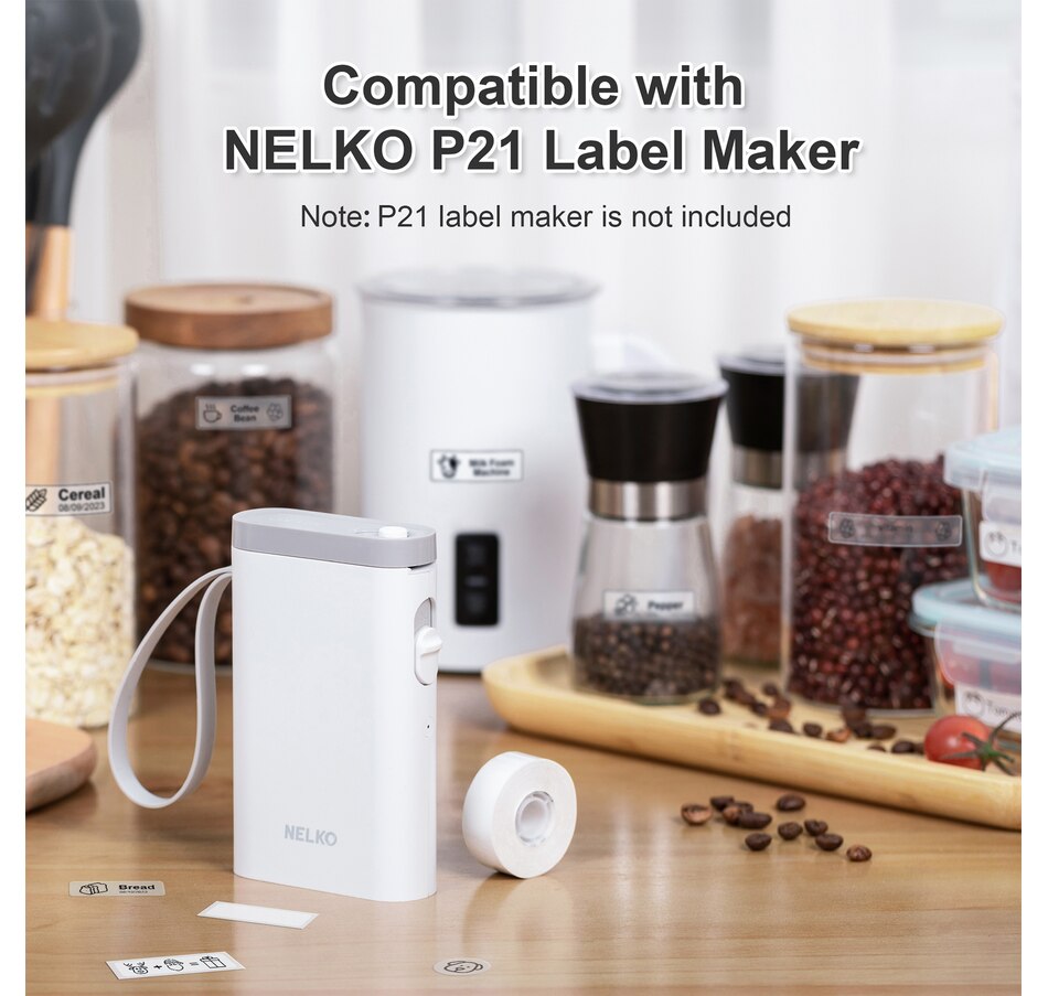 Image 731422_ALTMORE3.jpg, Product 731-422 / Price $29.99, Nelko Transparent Label Paper for P21/P22 Printer (14 mm x 40 mm, 2 rolls) from Nelko on TSC.ca's Electronics department