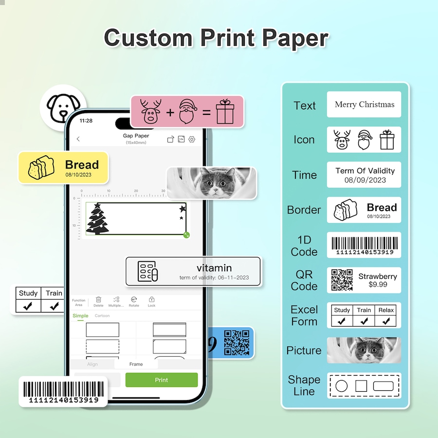 Image 731422_ALTMORE4.jpg, Product 731-422 / Price $29.99, Nelko Transparent Label Paper for P21/P22 Printer (14 mm x 40 mm, 2 rolls) from Nelko on TSC.ca's Electronics department