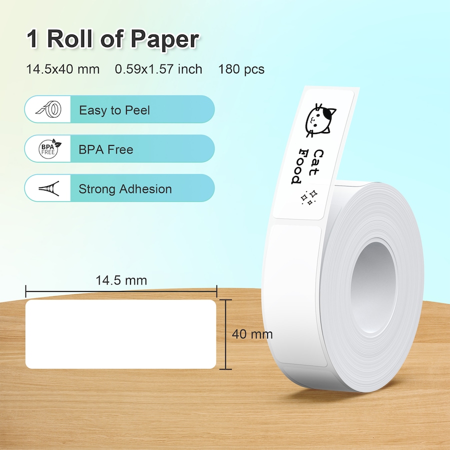 Image 731422_ALTMORE8.jpg, Product 731-422 / Price $29.99, Nelko Transparent Label Paper for P21/P22 Printer (14 mm x 40 mm, 2 rolls) from Nelko on TSC.ca's Electronics department