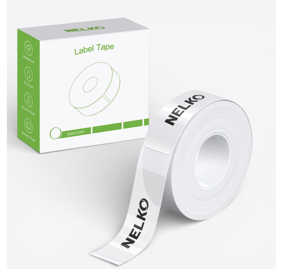 Image 731422_TSP.jpg, Product 731-422 / Price $29.99, Nelko Transparent Label Paper for P21/P22 Printer (14 mm x 40 mm, 2 rolls) from Nelko on TSC.ca's Electronics department