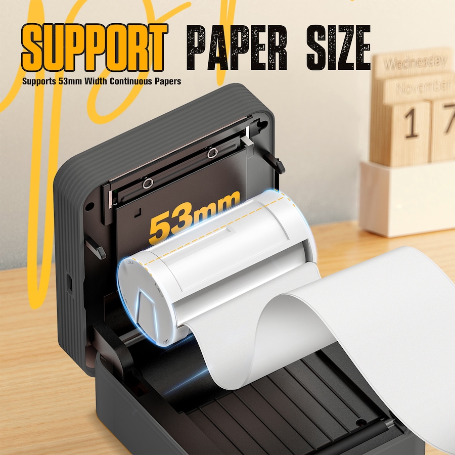 Image 731423_ALTMORE13.jpg, Product 731-423 / Price $64.99, Nelko PM230 Portable Bluetooth Sticker Printer with 2 Rolls from Nelko on TSC.ca's Electronics department