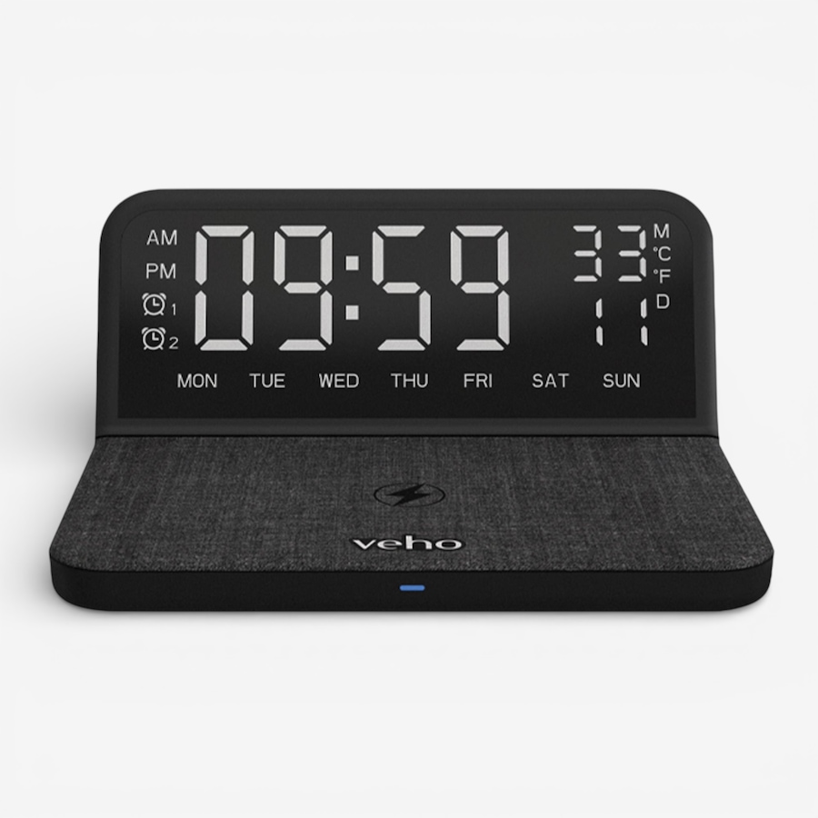Image 731435.jpg, Product 731-435 / Price $129.99, Veho TQ-1 Qi Digital Alarm Clock and Qi Wireless Charger from Veho on TSC.ca's Electronics department