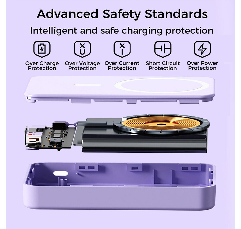 Image 731442_ALTMORE11.jpg, Product 731-442 / Price $79.99, Alpha Digital 10,000-mAh Portable Magnetic Wireless Charge Power Bank with Phone Stand from Alpha Digital on TSC.ca's Electronics department