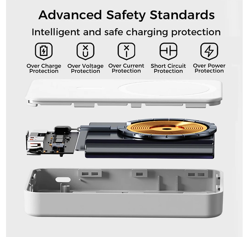 Image 731442_ALTMORE17.jpg, Product 731-442 / Price $79.99, Alpha Digital 10,000-mAh Portable Magnetic Wireless Charge Power Bank with Phone Stand from Alpha Digital on TSC.ca's Electronics department