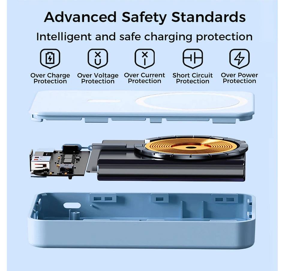 Image 731442_ALTMORE5.jpg, Product 731-442 / Price $79.99, Alpha Digital 10,000-mAh Portable Magnetic Wireless Charge Power Bank with Phone Stand from Alpha Digital on TSC.ca's Electronics department
