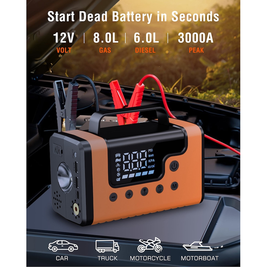 Image 731445_ALTMORE1.jpg, Product 731-445 / Price $179.99, Sungale Car Jump Starter with Air Compressor and Vacuum Cleaner from Sungale on TSC.ca's Home & Garden department