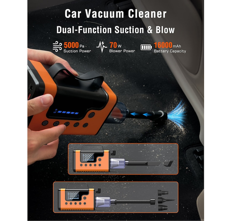 Image 731445_ALTMORE3.jpg, Product 731-445 / Price $179.99, Sungale Car Jump Starter with Air Compressor and Vacuum Cleaner from Sungale on TSC.ca's Home & Garden department