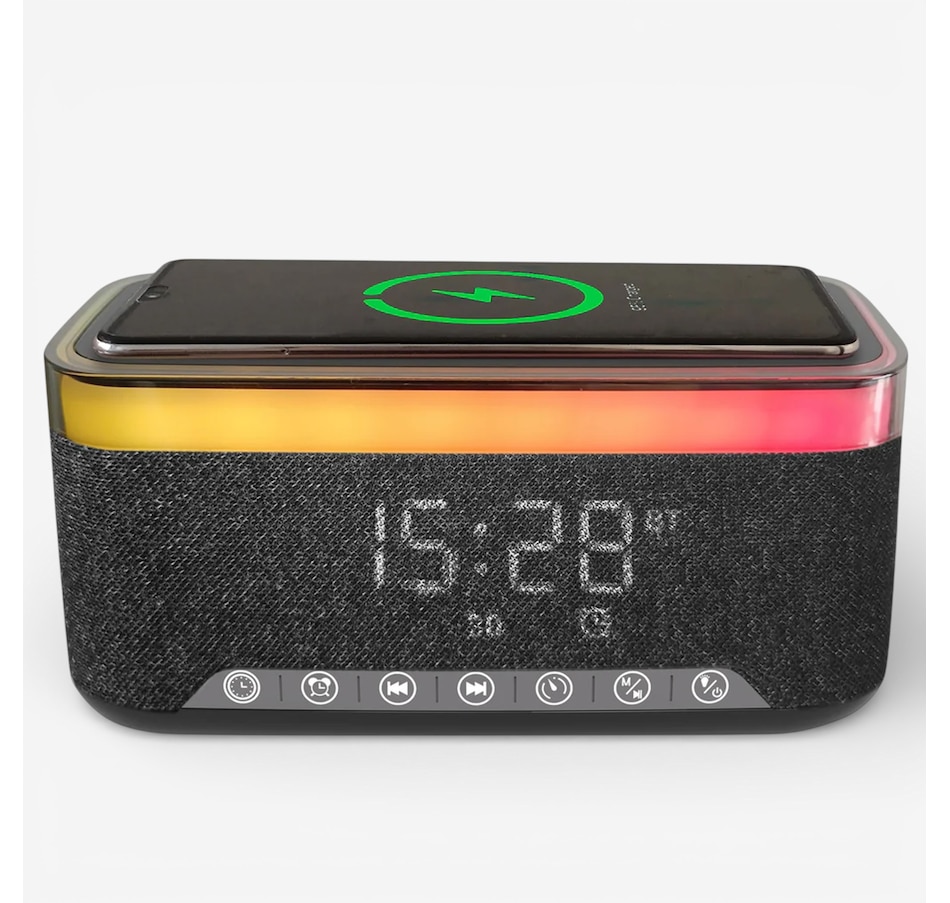 Image 731446.jpg, Product 731-446 / Price $113.99, Sungale Alarm Clock Speaker with Wireless Charger from Sungale on TSC.ca's Electronics department