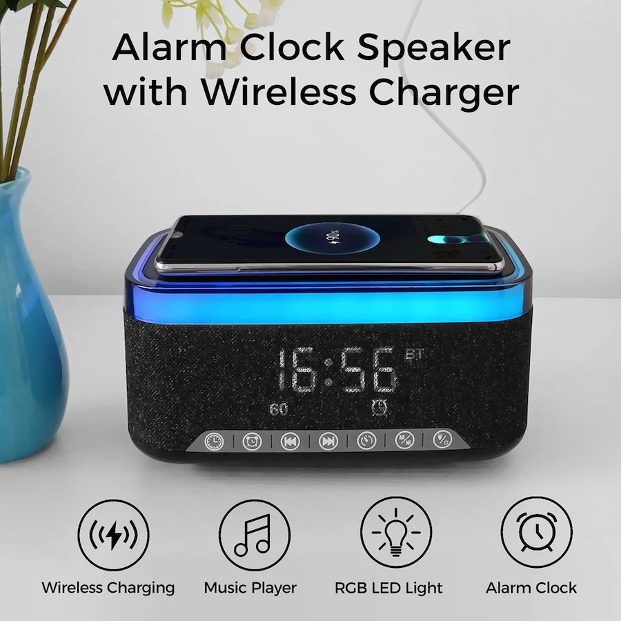 Image 731446_ALTMORE2.jpg, Product 731-446 / Price $113.99, Sungale Alarm Clock Speaker with Wireless Charger from Sungale on TSC.ca's Electronics department