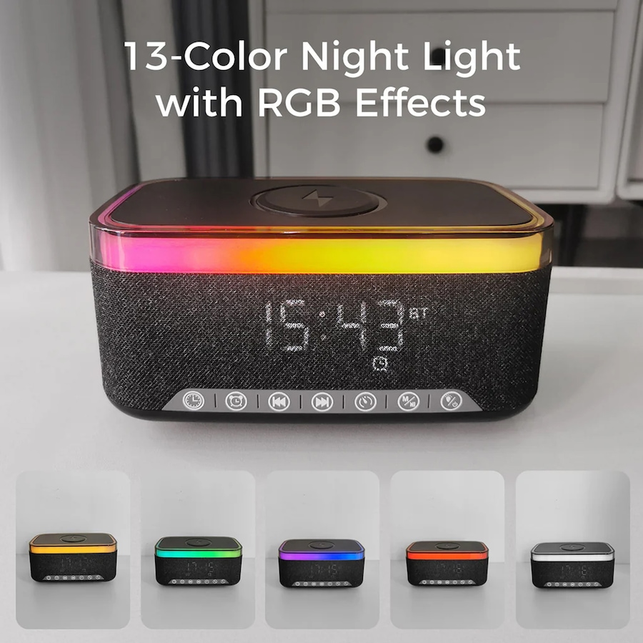 Image 731446_ALTMORE3.jpg, Product 731-446 / Price $113.99, Sungale Alarm Clock Speaker with Wireless Charger from Sungale on TSC.ca's Electronics department