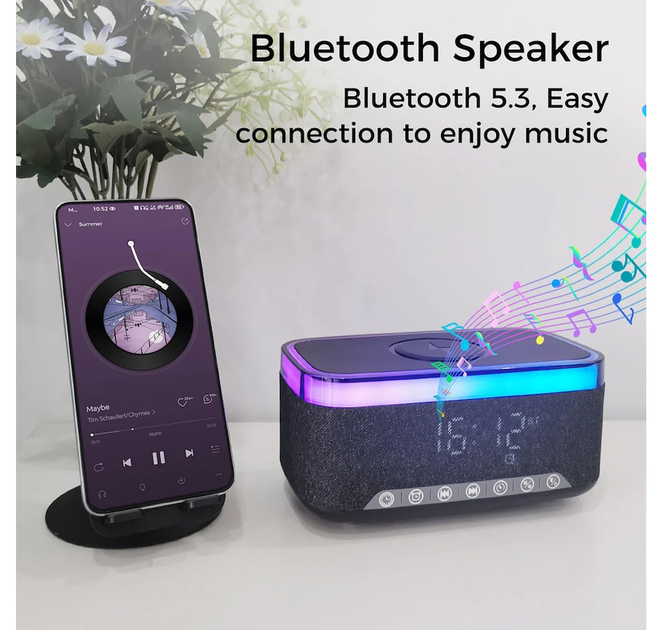 Image 731446_ALTMORE4.jpg, Product 731-446 / Price $113.99, Sungale Alarm Clock Speaker with Wireless Charger from Sungale on TSC.ca's Electronics department