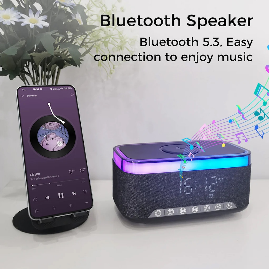 Image 731446_ALTMORE4.jpg, Product 731-446 / Price $113.99, Sungale Alarm Clock Speaker with Wireless Charger from Sungale on TSC.ca's Electronics department