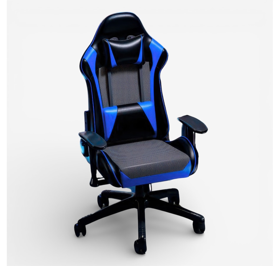 Image 731486.jpg, Product 731-486 / Price $424.99, TygerClaw High-Back Gaming Chair for Maximum Comfort (blue) from Tygerclaw on TSC.ca's Toys & Hobbies department