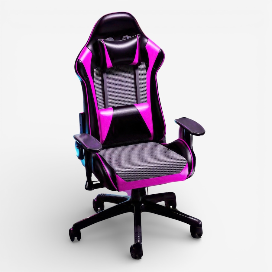 Image 731488.jpg, Product 731-488 / Price $499.99, TygerClaw High-Back Gaming Chair for Maximum Comfort (pink) from Tygerclaw on TSC.ca's Home & Garden department