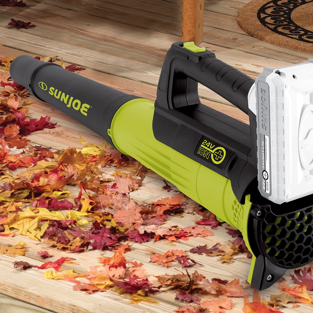 Sun joe battery operated leaf outlet blower