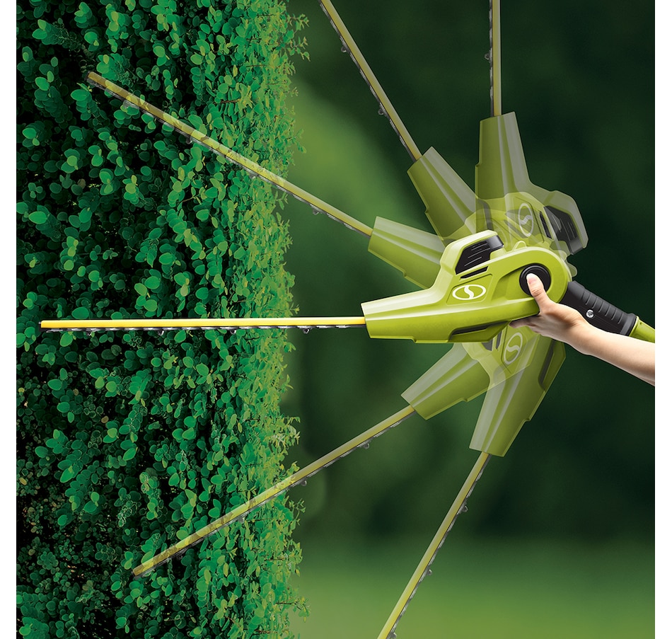Image 731537_ALTMORE4.jpg, Product 731-537 / Price $199.99, Sun Joe 24V Ion+ 17" 2.0-Ah Cordless Telescoping Dual-Action Pole Hedge Trimmer from Snow Joe & Sun Joe on TSC.ca's Home & Garden department