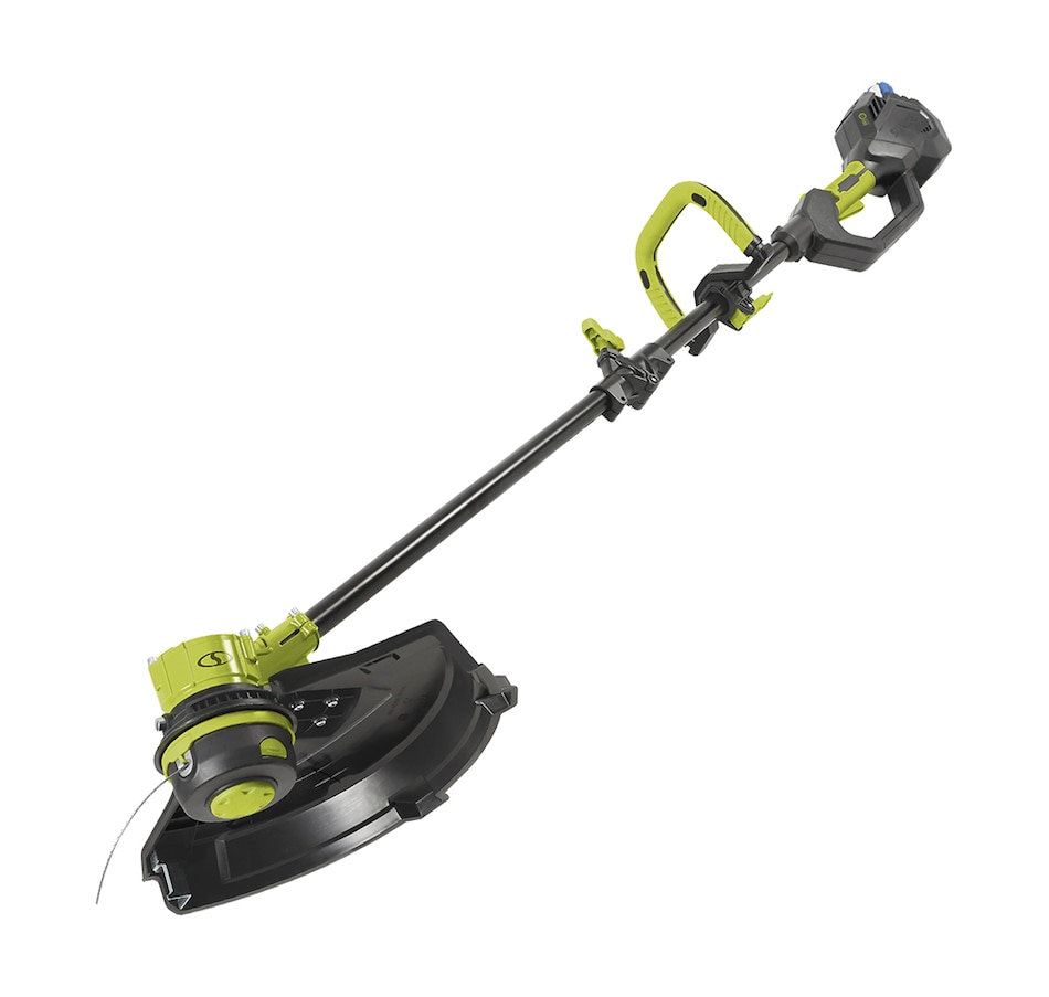 Sun Joe 24V iON+ Cordless 14In Dual Line String Trimmer, w/24V 4.0-Ah Battery & Charger