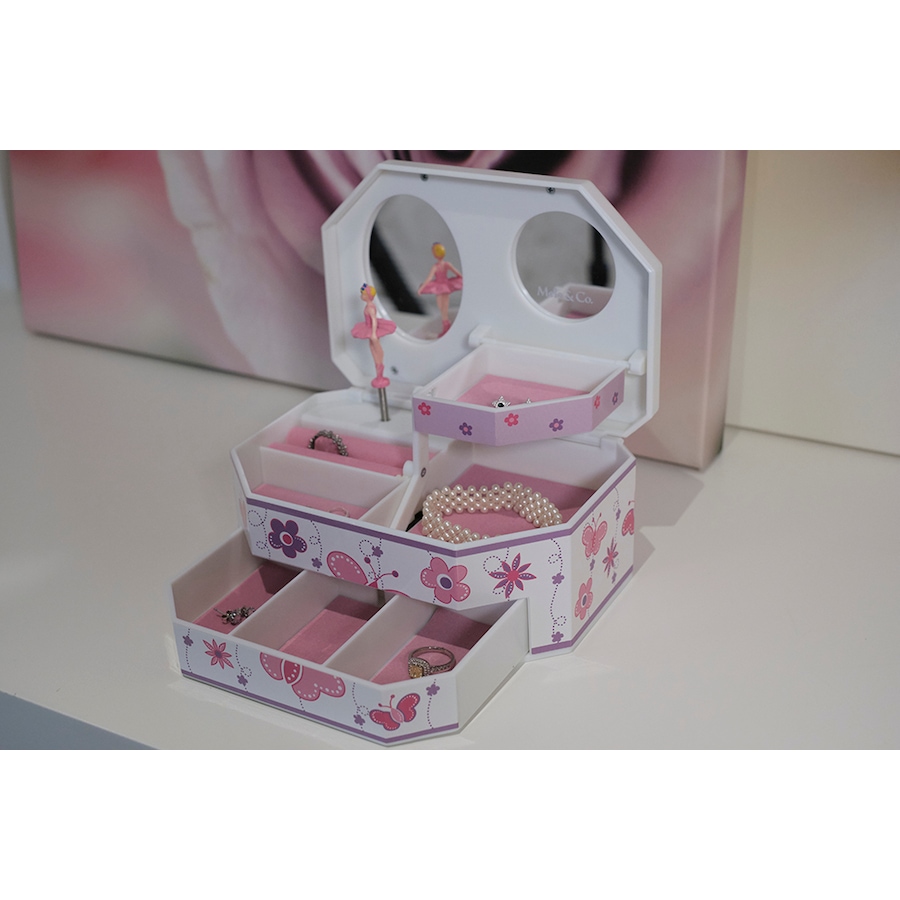Image 731588_ALTMORE3.jpg, Product 731-588 / Price $49.00, Mele and Co. Kelsey White Musical Ballerina Jewellery Box from Mele and Co on TSC.ca's Jewellery department